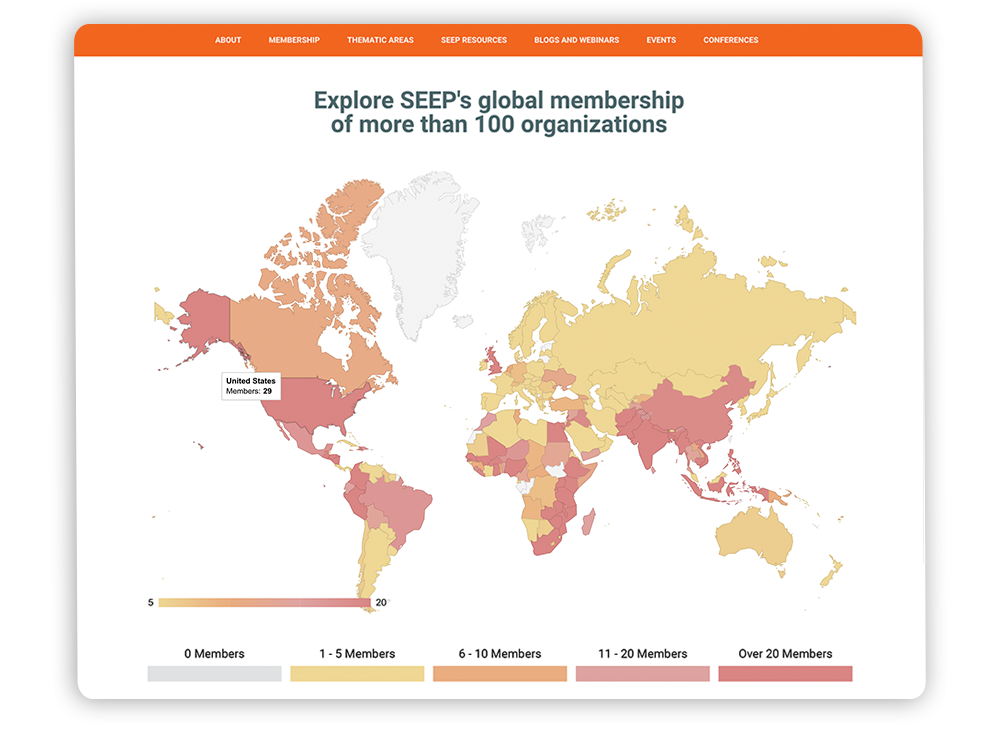 ngo-website-development-member-directory-map