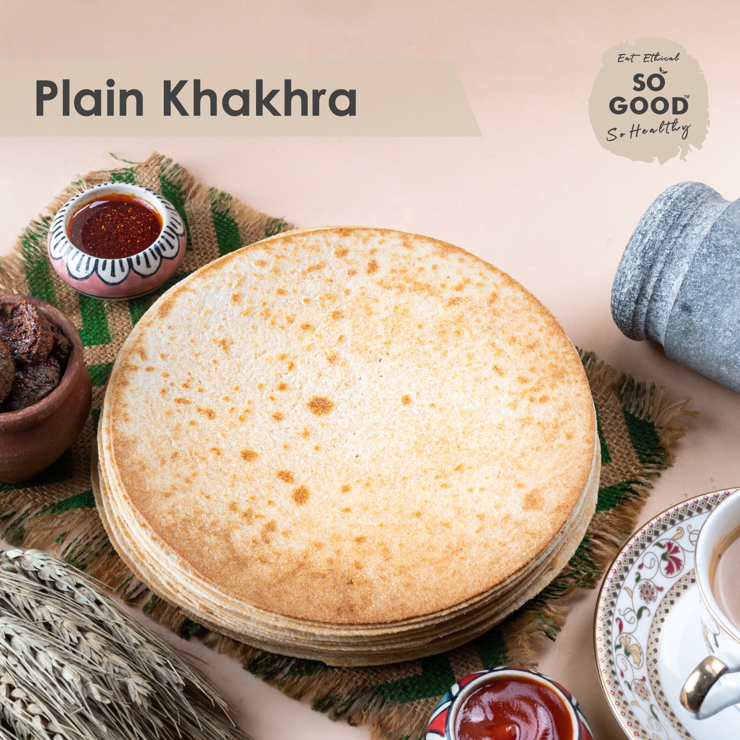 So Good Natural Khakhra Plain 300gm