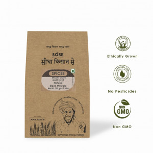 Sidha Kisan Se Natural Black Mustard (kali Sarso) 200gm