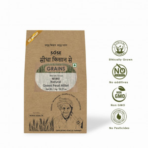 Sidha Kisan Se Natural Pearl Millet (bajra) Whole 1kg Brand : Sidha Kisa