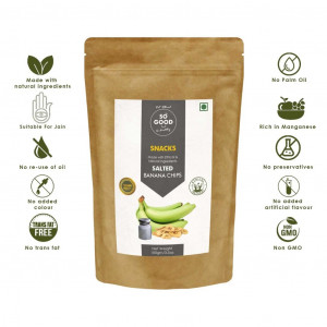 So Good Natural Salted Banana Chips 100gm