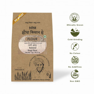 Sidha Kisan Se Natural Ragi Flour 1kg