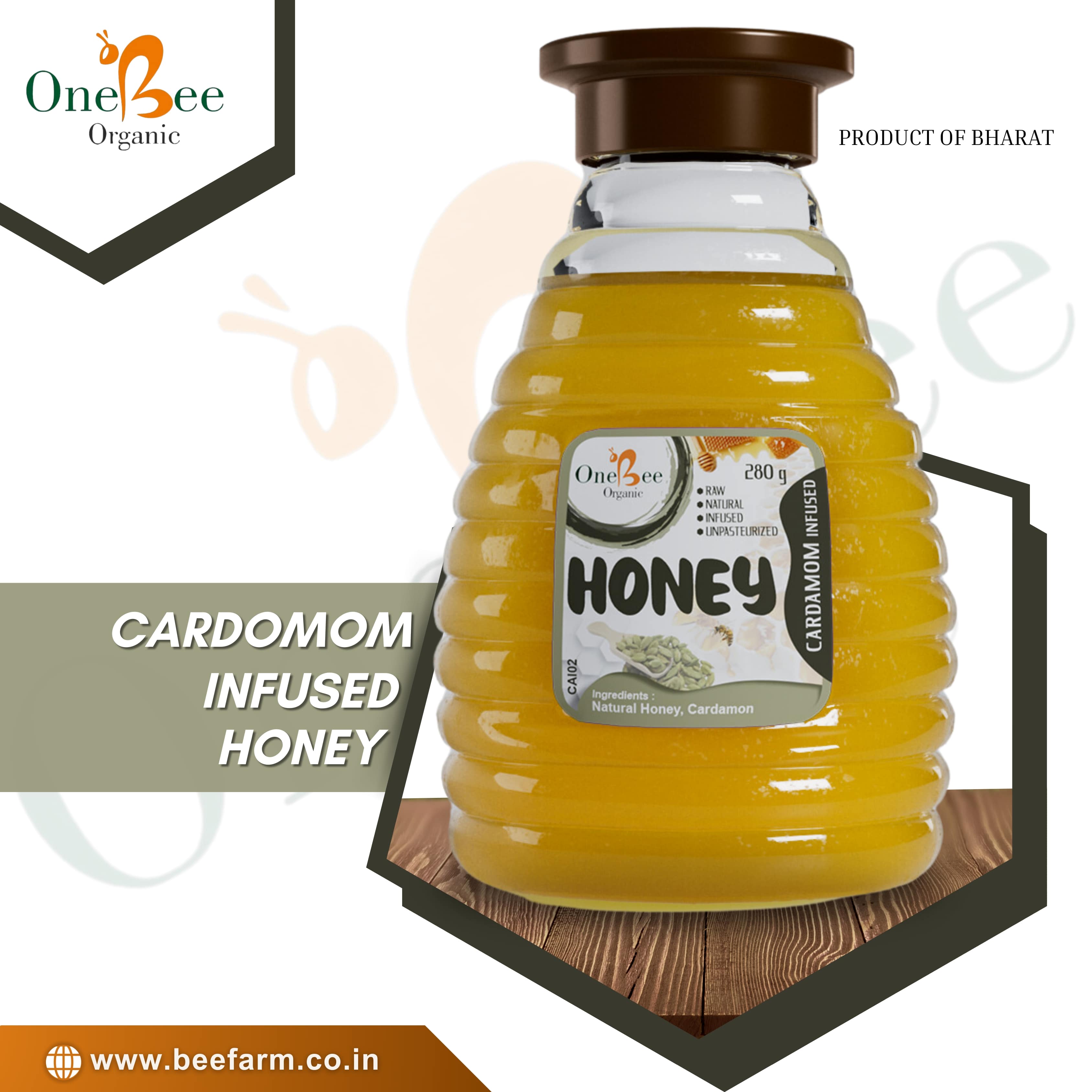 Cardamom Infused Honey