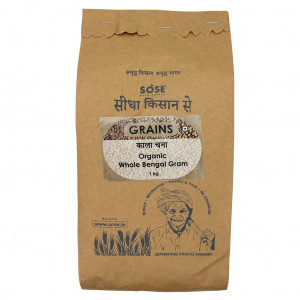 Sidha Kisan Se Organic Bengal Gram Whole (Kala Chana) 1kg