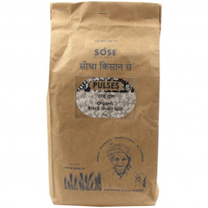 Sidha Kisan Se Organic Black Gram Split (Urad Dal) 1kg