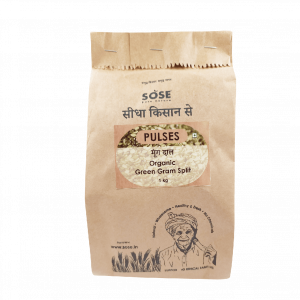 Sidha Kisan Se Organic Green Gram Split (Moong Dal) 1kg