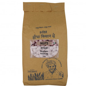 Sidha Kisan Se Organic Peanuts (Moongfali) 1Kg