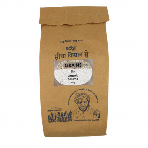 Sidha Kisan Se Organic Sesame White (Til) 500gm