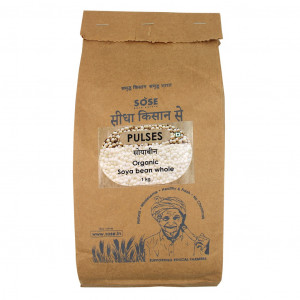 Sidha Kisan Se Organic Soya Bean Whole 1kg