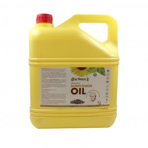 Sidha Kisan Se Organic Sunflower Oil 5ltr