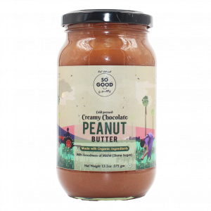 SO GOOD Creamy Chocolate Peanut Butter 375gm