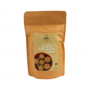 SO GOOD Organic Sesame Flax Seeds Ladoo 100gm