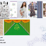 Kurtis, suit, copy work, new creation, dupatta, saree, school bag all  printing